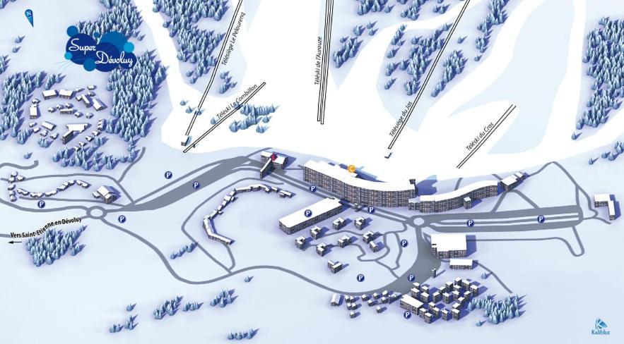 Au Pied Des Pistes Appart 4 Ou 5 Pers Superdevoluy Eksteriør billede
